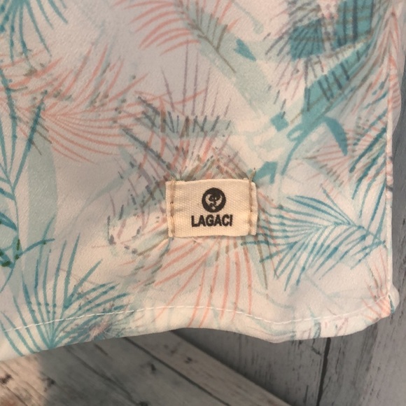 Lagaci Strapless Tropical Print Dress Medium - Picture 3 of 11